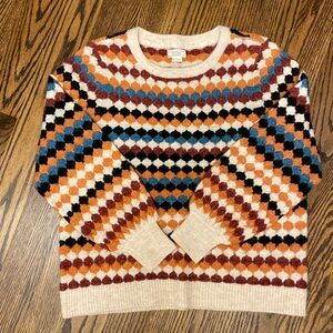 Fat face UK eye catching, colorful sweater(jumper😉) New, worn once size Medium